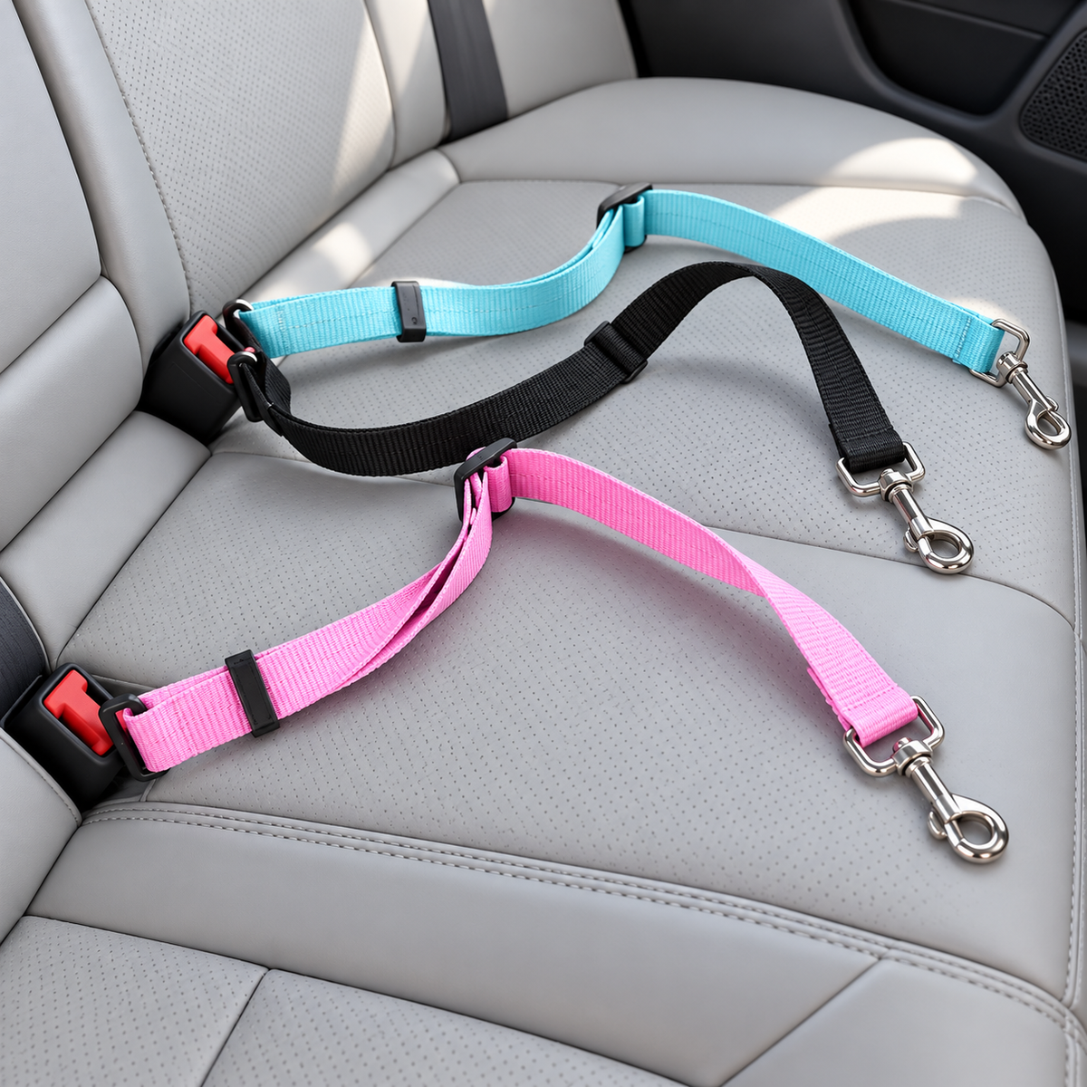 Cinturón Ajustable para Perros y Gatos en Coche